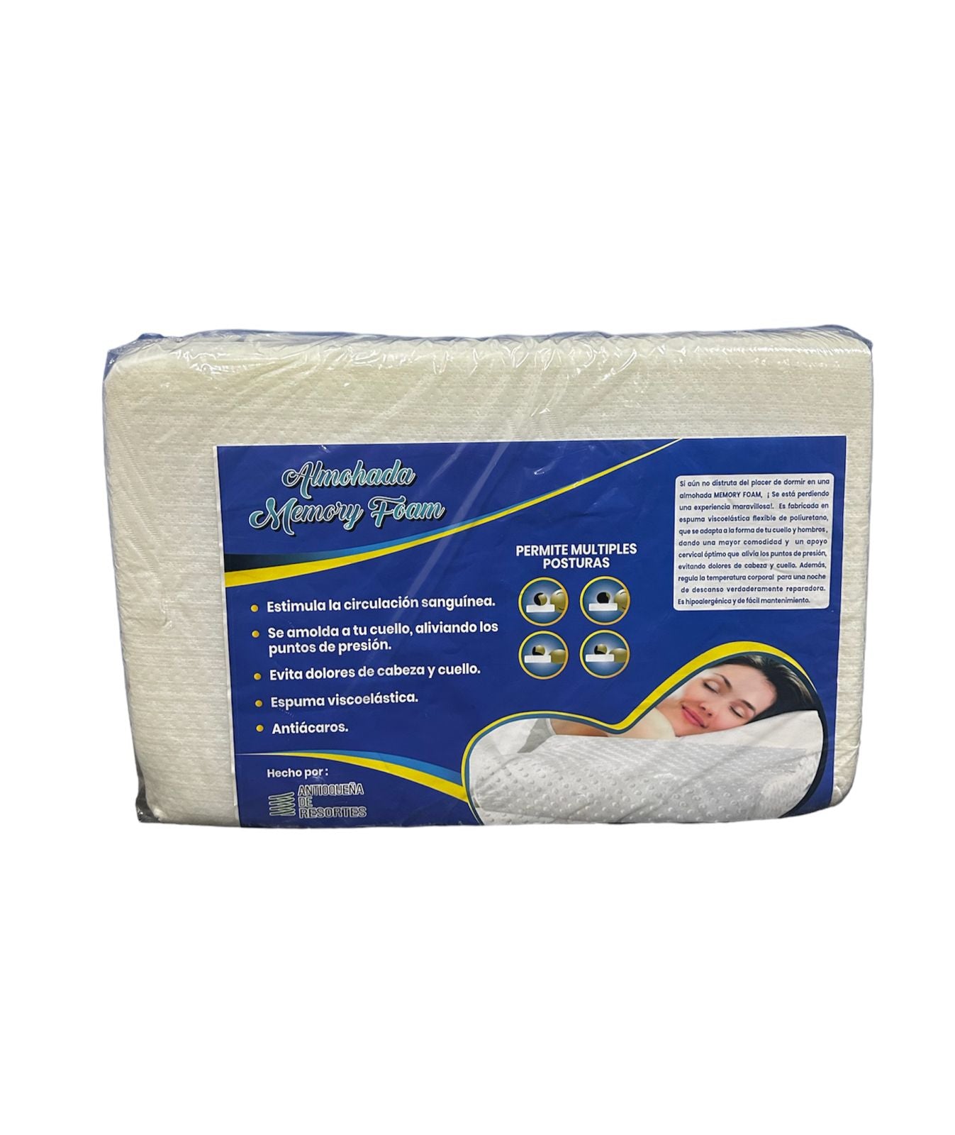 Almohada cervical, Almohada memory foam, Almohadas, Almohadas ortopédicas